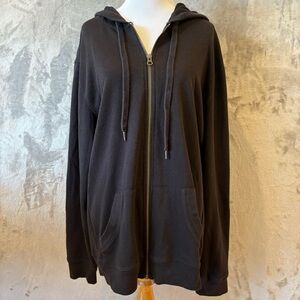 Joe’s Jeans Zip-Up Grunge Hoodie Jacket Wmn’s Sz XL